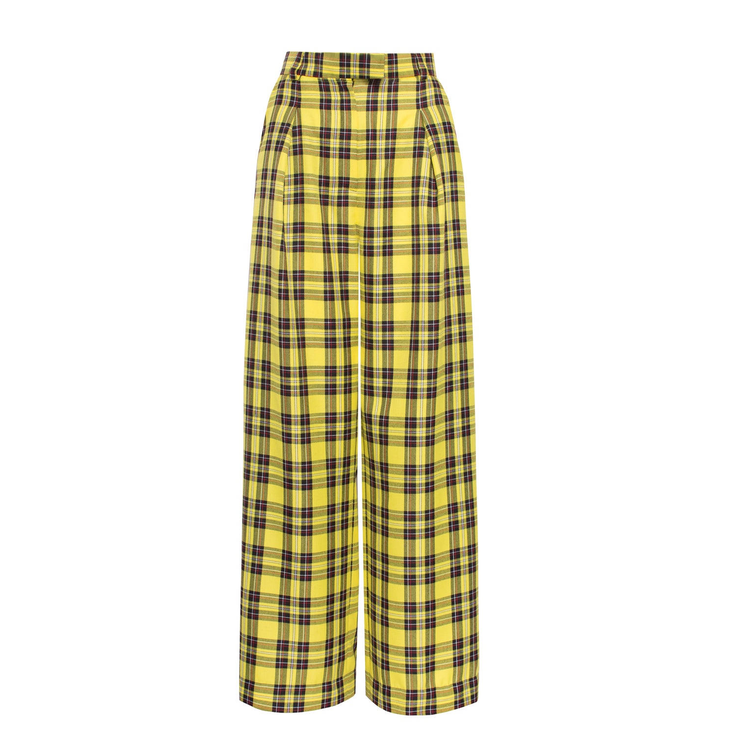 Reality Check Yellow high-rise trousers - VOLS & ORIGINAL